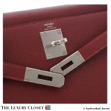 HERMES Kelly 28 Sellier Rouge H Epsom, Pre-Owned
