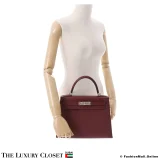 HERMES Kelly 28 Sellier Rouge H Epsom, Pre-Owned