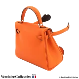 HERMES Kelly Doll (Quelle Idole) Orange H, Like New Condition