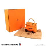 HERMES Kelly Doll (Quelle Idole) Orange H, Like New Condition