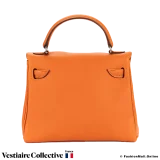 HERMES Kelly Doll Orange H, Pre Owned