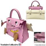 HERMES Kelly Doll Picto Pink (Mauve Sylvestre), in New Condition