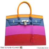 HERMES Rainbow Birkin 35, Pre-Owned