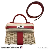 HERMES Mini Kelly Picnic 20 Red (Rouge de Coeur), in New Condition