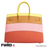 HERMES Rainbow Birkin Sunrise 35 Epsom, Pre-owned, Like New