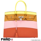 HERMES Rainbow Birkin Sunrise 35 Epsom, Pre-owned, Like New