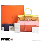 HERMES Rainbow Birkin Sunrise 35 Epsom, Pre-owned, Like New