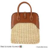 HERMES Bolide Picnic in Natural Barenia  Faubourg & Wicker Pre-Owned