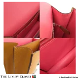 HERMES Constance 24 Verso Sesame & Rose Evercolor, Pre-Owned