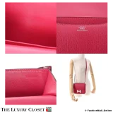 HERMES Constance 18 (Mini Constance III) Pink Chevre De Coromandel, Pre-Owned