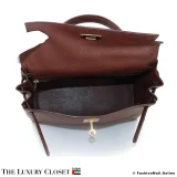 HERMES Kelly 28 Havana Epsom, Pre-Owned