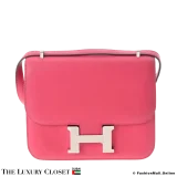 HERMES Constance 18 Rose Extreme Swift, Pre-Owned