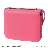 HERMES Constance 18 Rose Extreme Swift, Pre-Owned