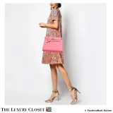 HERMES Kelly 28 Sellier, Rose Lipstick Epsom, Pre-Owned