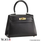 Hermes Vintage Kelly 20 Sellier Black Box Calf, Pre-owned