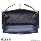 Hermes Vintage Kelly 20 Sellier Bleu Navy Box Calf, Pre-owned