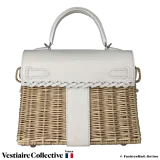 HERMES Mini Kelly Picnic 20 White, in New Condition