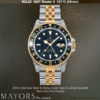 Rolex GMT Master II 16713 Steel Yellow Gold Black Dial Jubilee, Pre-Owned