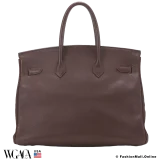 Vintage Birkin 35 Havane Brown Fjord, Pre-owned